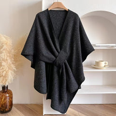 Poncho Lía gris oscuro