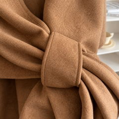 Tira cruzada del poncho Lía camel