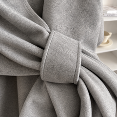 Tira cruzada del poncho Lía gris claro
