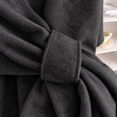 Tira cruzada del poncho Lía gris oscuro